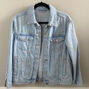 Topshop Moto Light Blue Denim Jacket